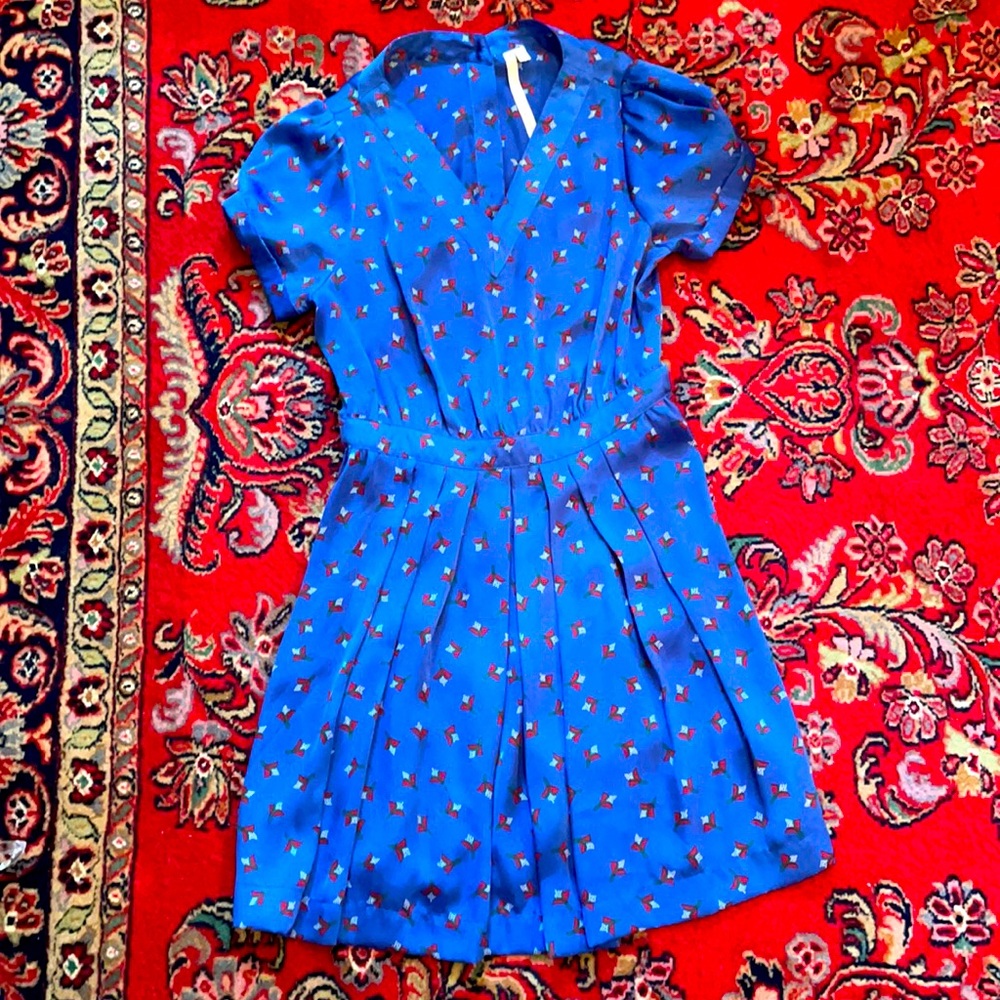 Vintage Style Pleated Dress